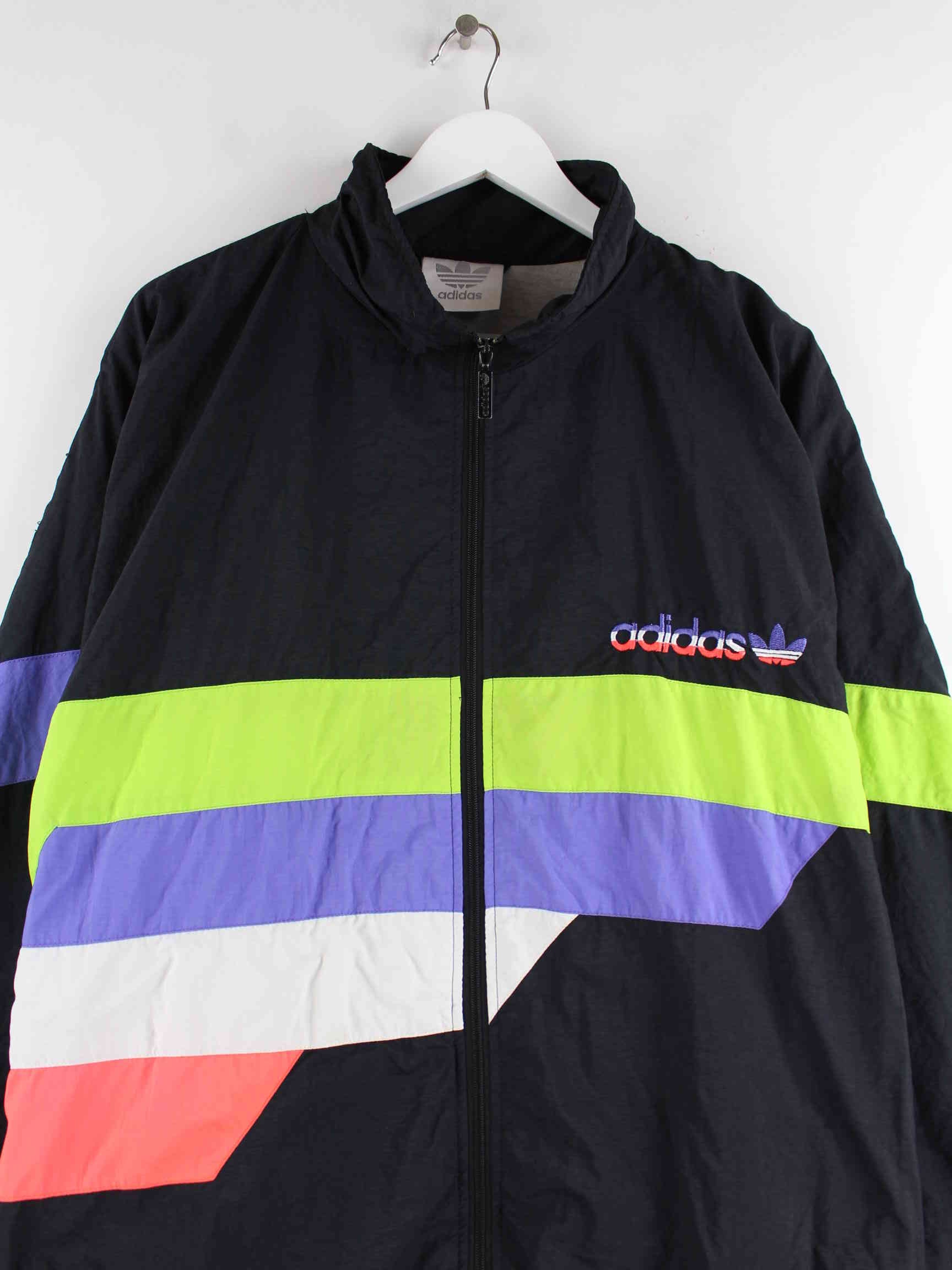 Adidas 80s Vintage Embroidered Track Jacket Black XL – Peeces