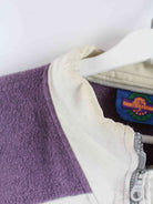 Santostefano 80s Vintage Fleece Half Zip Hoodie Lila S (detail image 5)