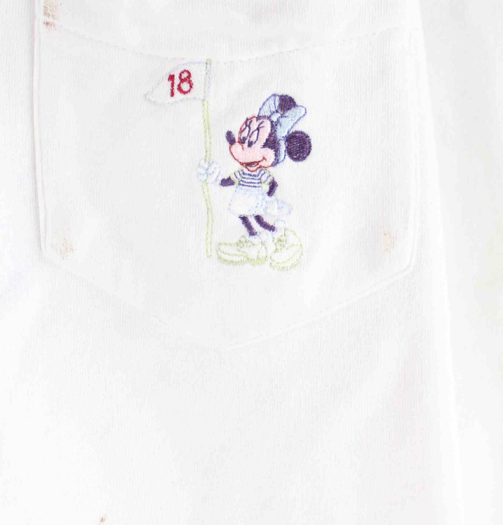 Disney Minnie Mouse 18 Golf Embroidered Hoodie Weiß M (detail image 2)