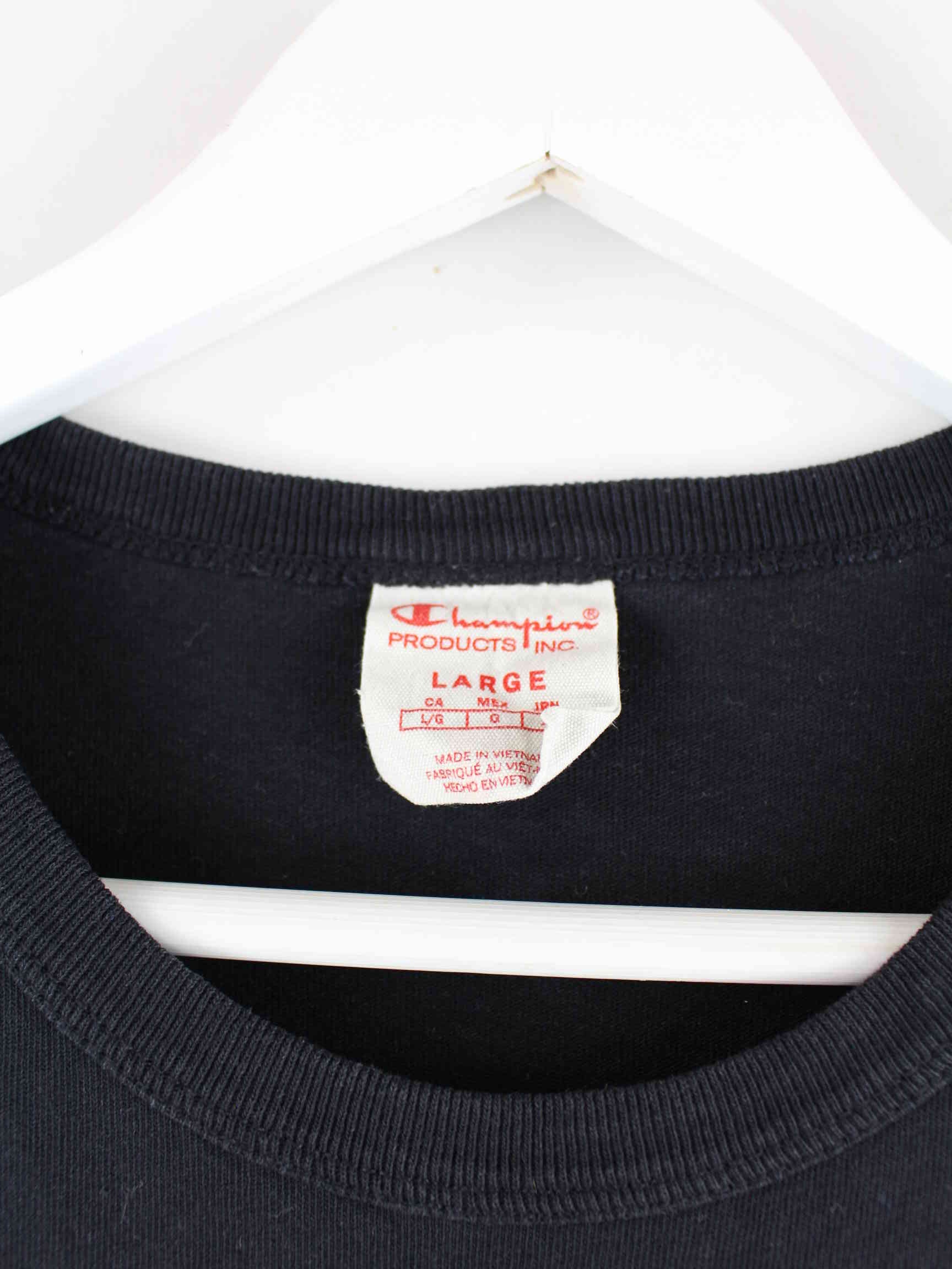 Champion 90s Vintage Embroidered T-Shirt Black M – Peeces