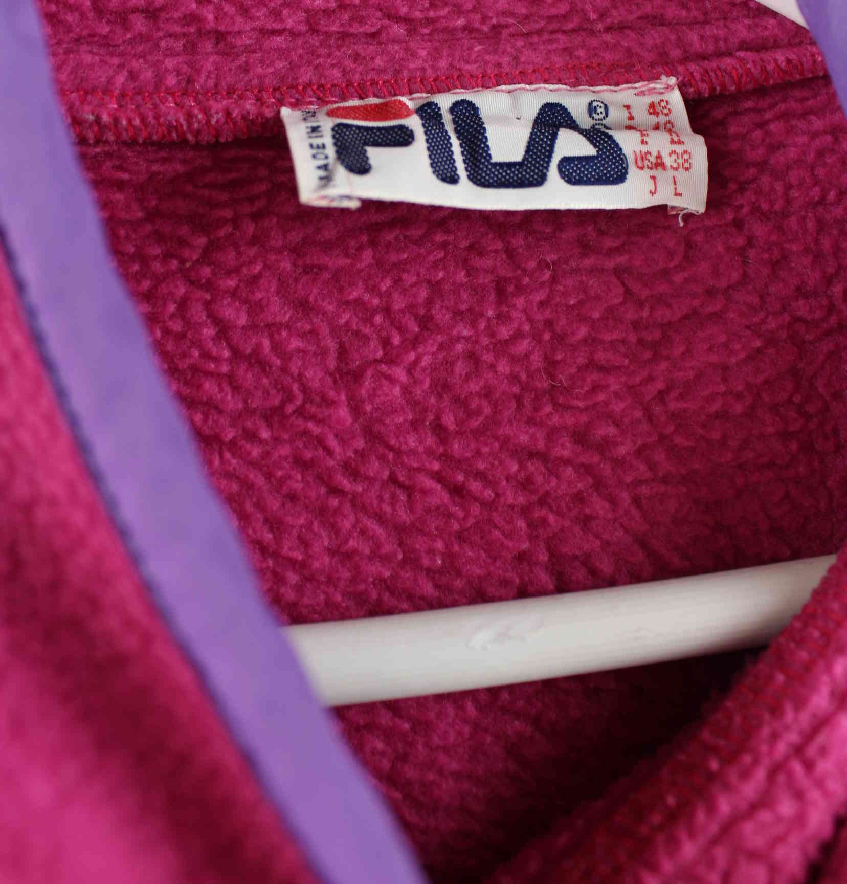Fila 90s Vintage Magic Line Fleece Sweater Pink L (detail image 2)