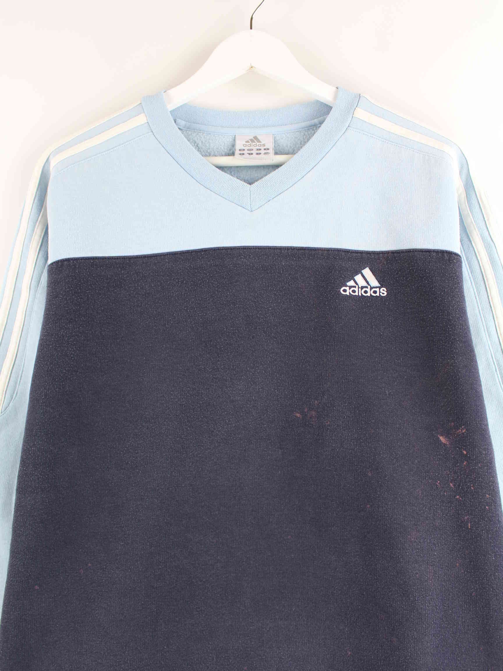 Adidas y2k 3-Stripes Sweater Blau M (detail image 1)
