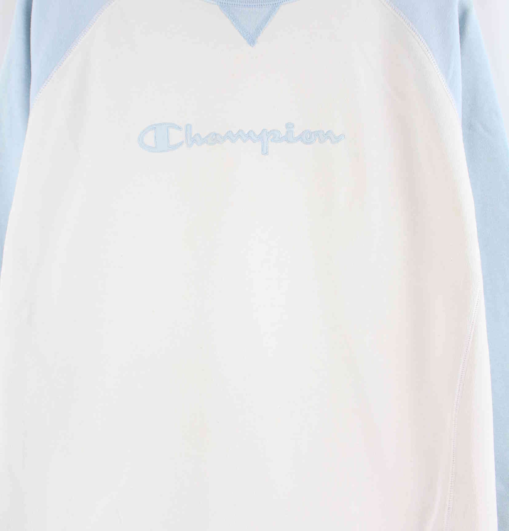 Champion y2k Embroidered Sweater Weiß M (detail image 1)