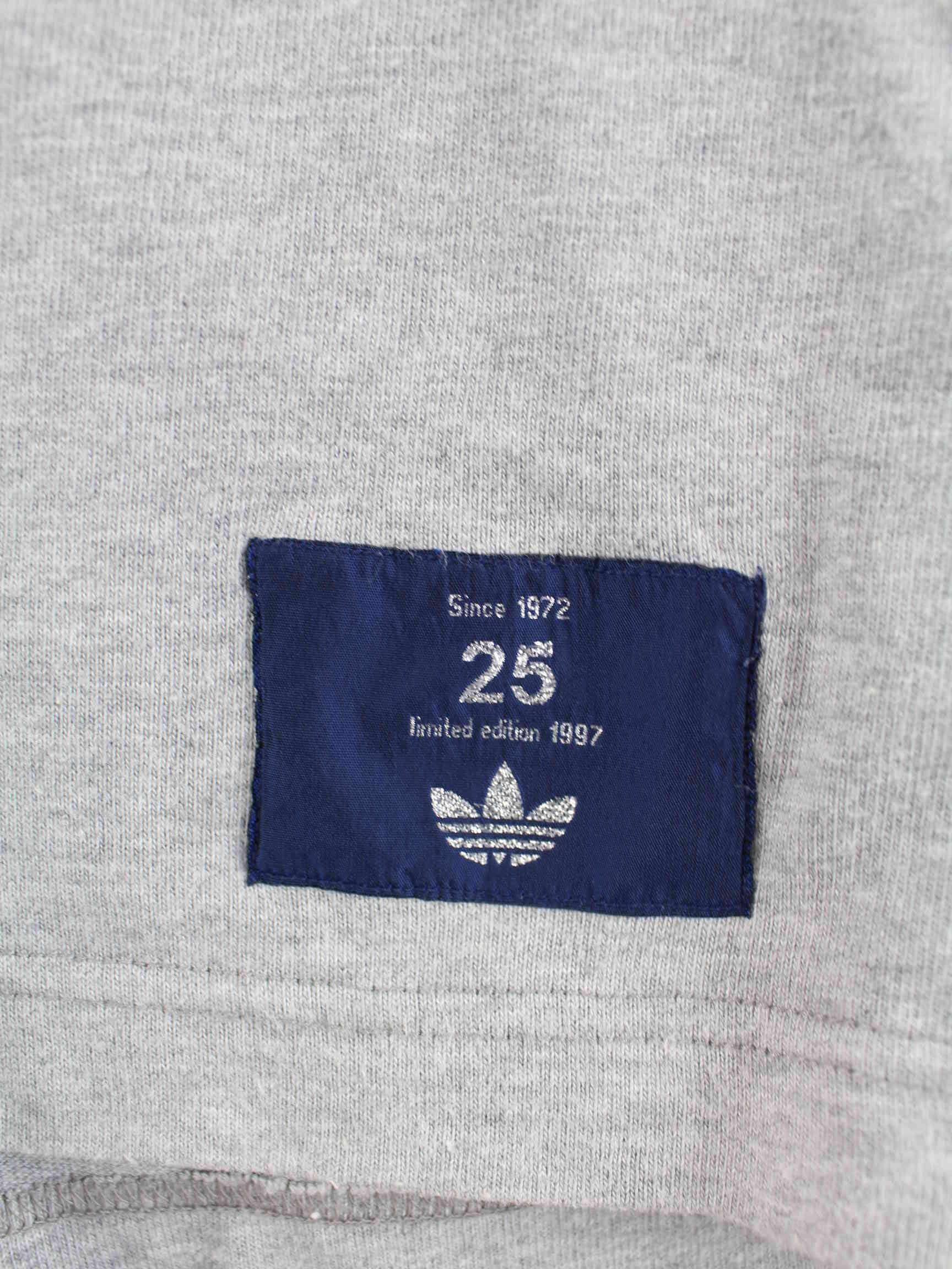 Adidas 90s Vintage Embroidered Trefoil Polo Grau L (detail image 3)