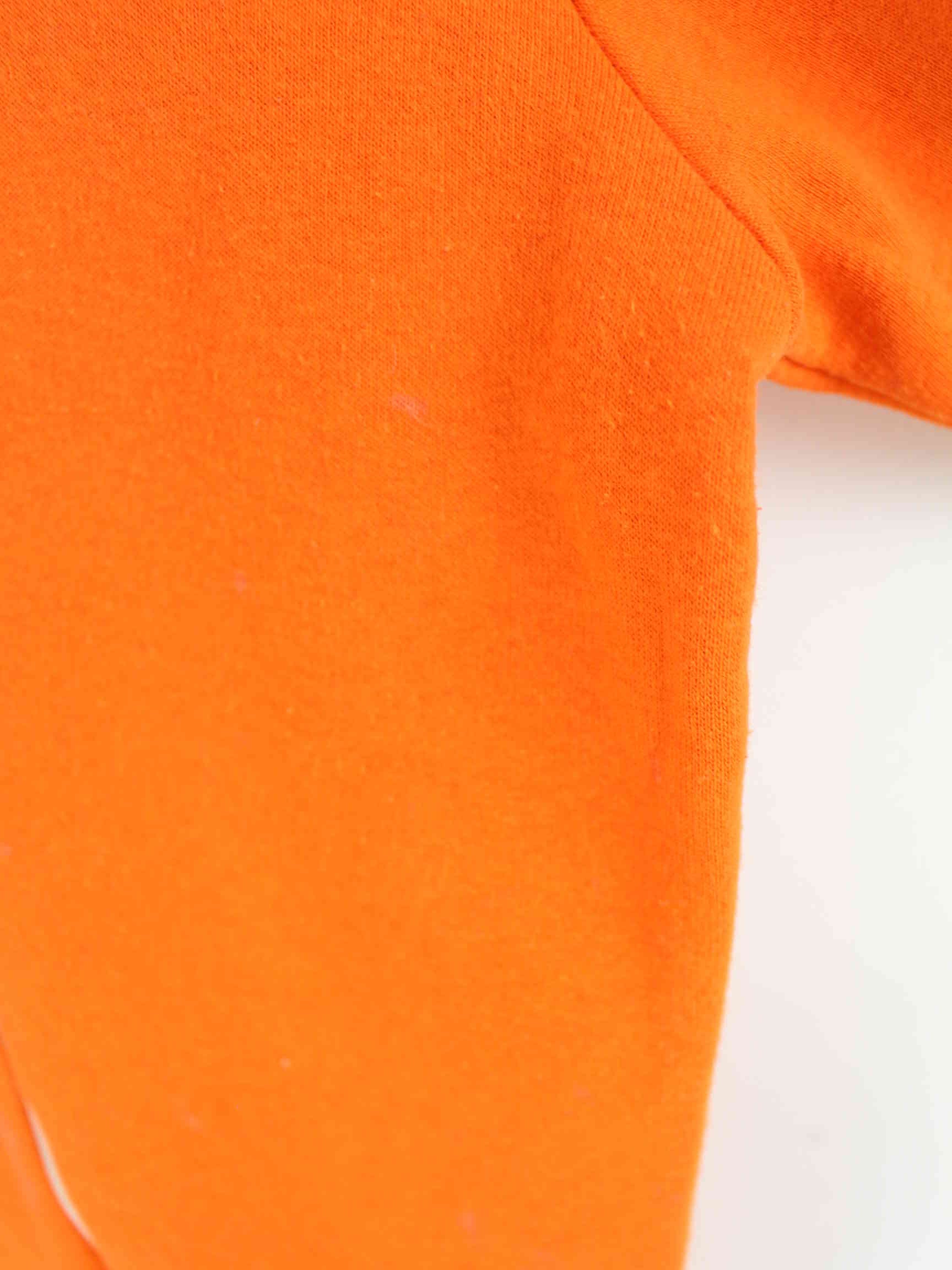 Vintage Holland Embroidered Sweatjacke Orange XXL (detail image 5)