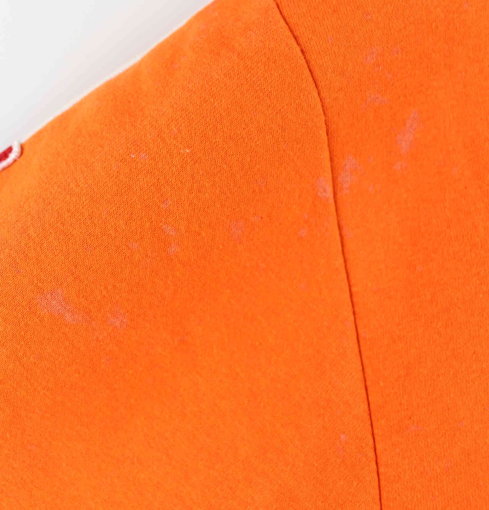 Vintage Holland Embroidered Sweatjacke Orange XXL (detail image 8)