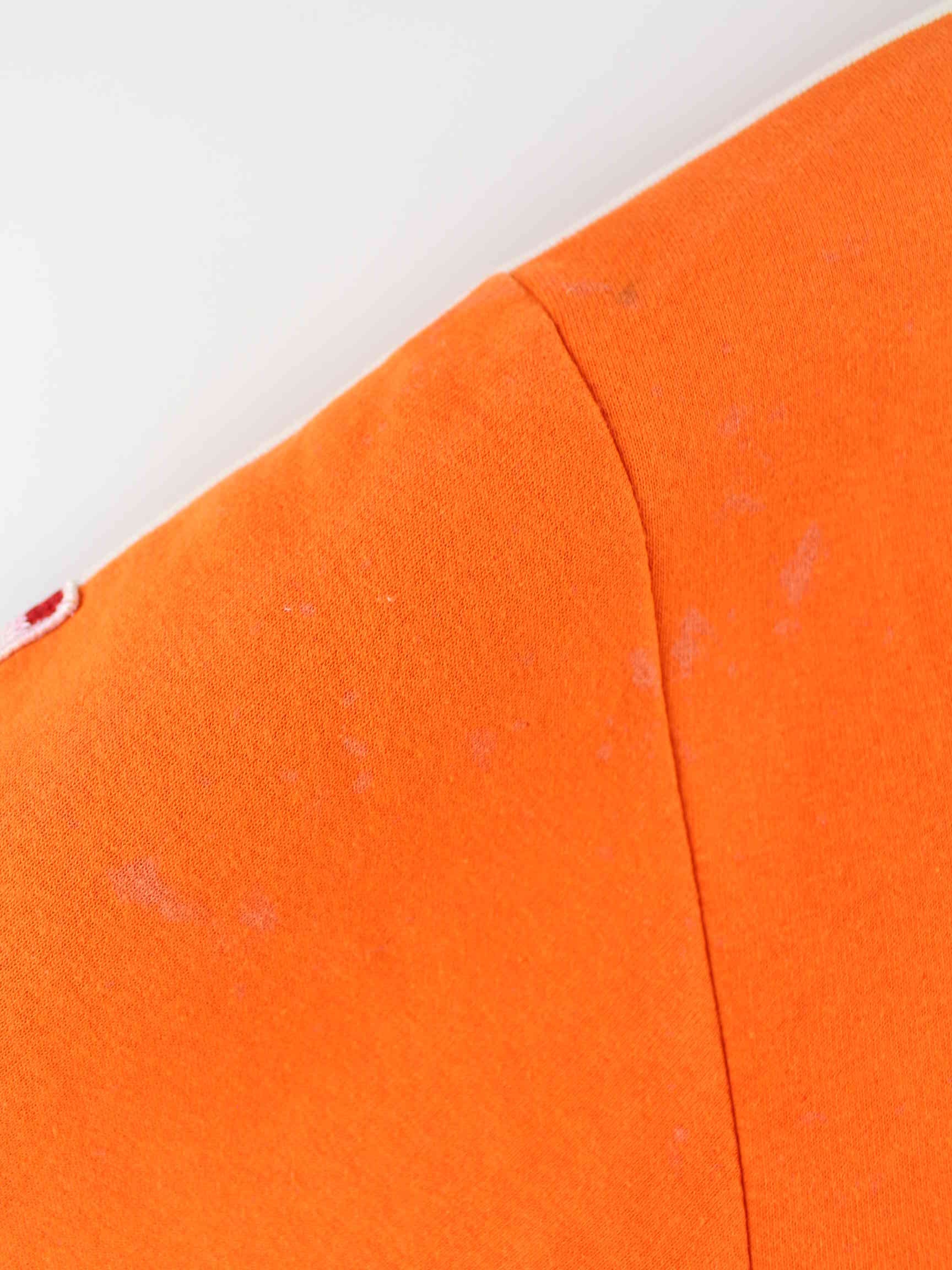 Vintage Holland Embroidered Sweatjacke Orange XXL (detail image 8)