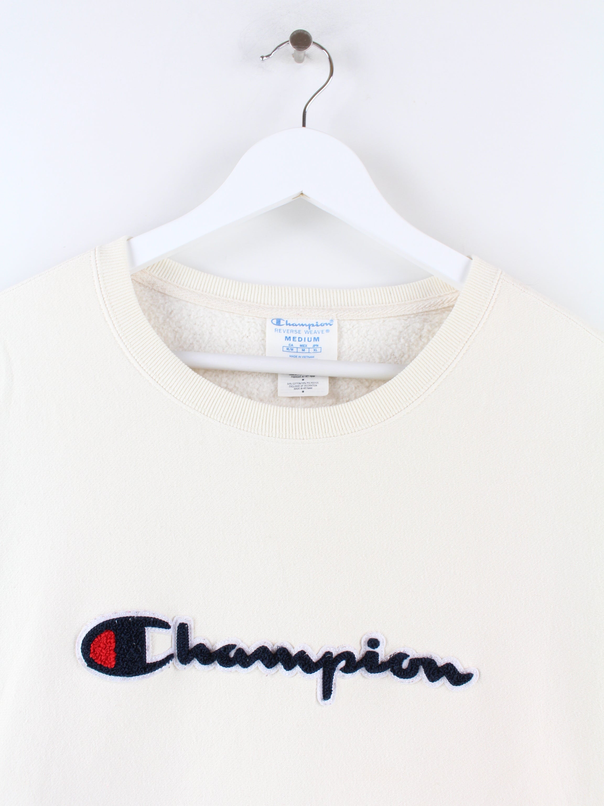 Champion sweater cream clearance xl