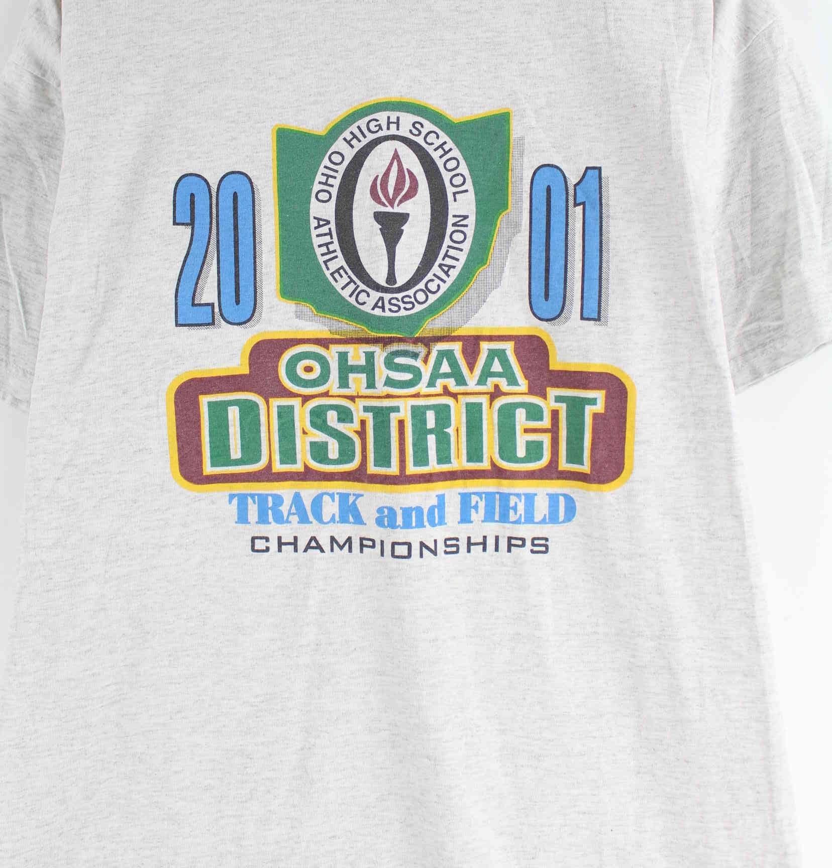 Port & Company 2001 Ohio High School Print T-Shirt Grau L (detail image 1)