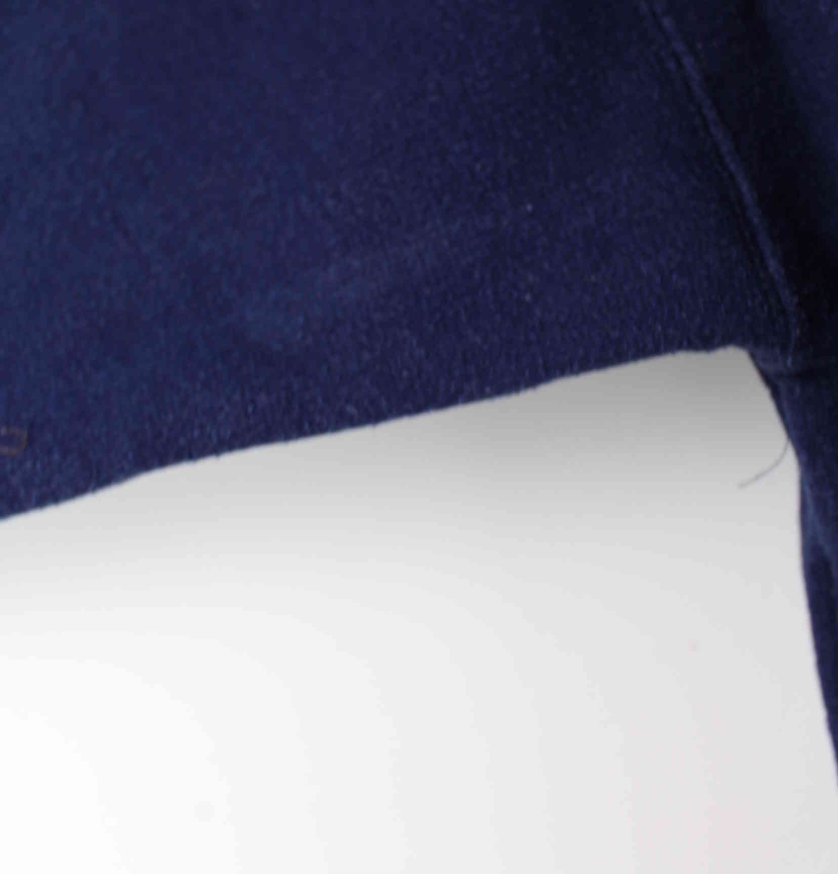 Vintage 90s USA Sportswear V-Neck Sweater Blau L (detail image 2)