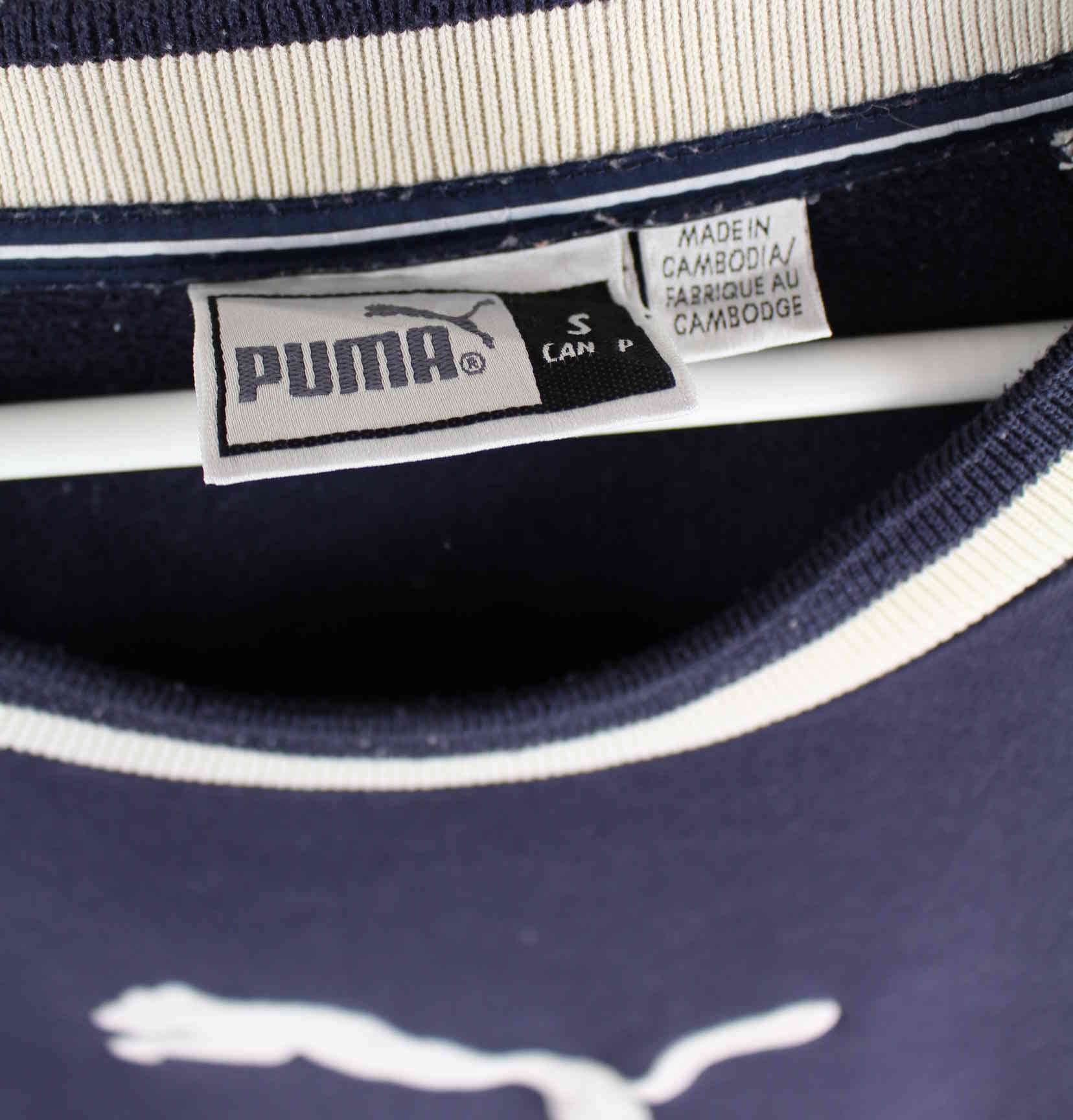 Puma y2k Embroidered Logo Sweater Blau M (detail image 2)