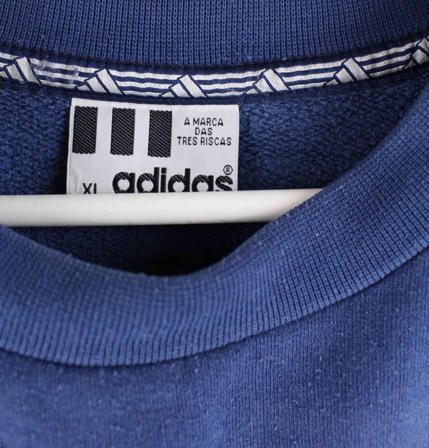 Adidas 80s Vintage Portugal Embroidered Sweater Blau XL (detail image 3)