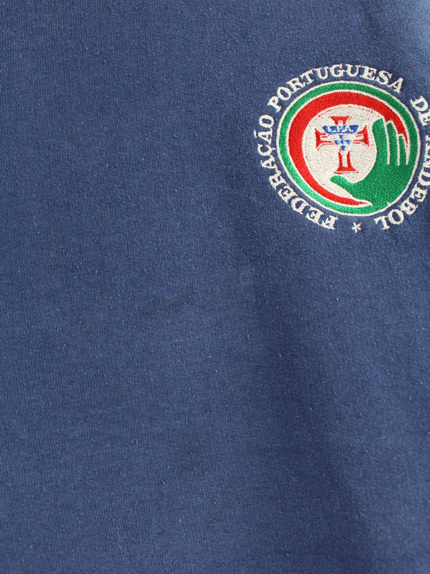 Adidas 80s Vintage Portugal Embroidered Sweater Blau XL (detail image 4)