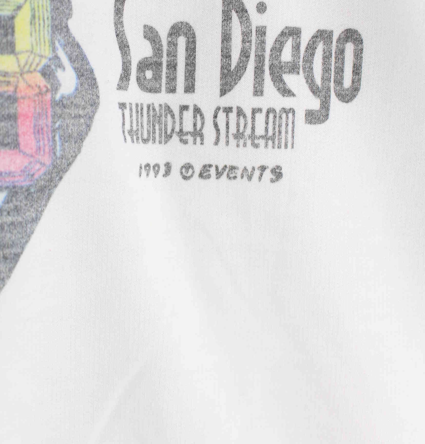 Vintage 1993 San Diego Thunderstream Sweater Weiß L (detail image 2)