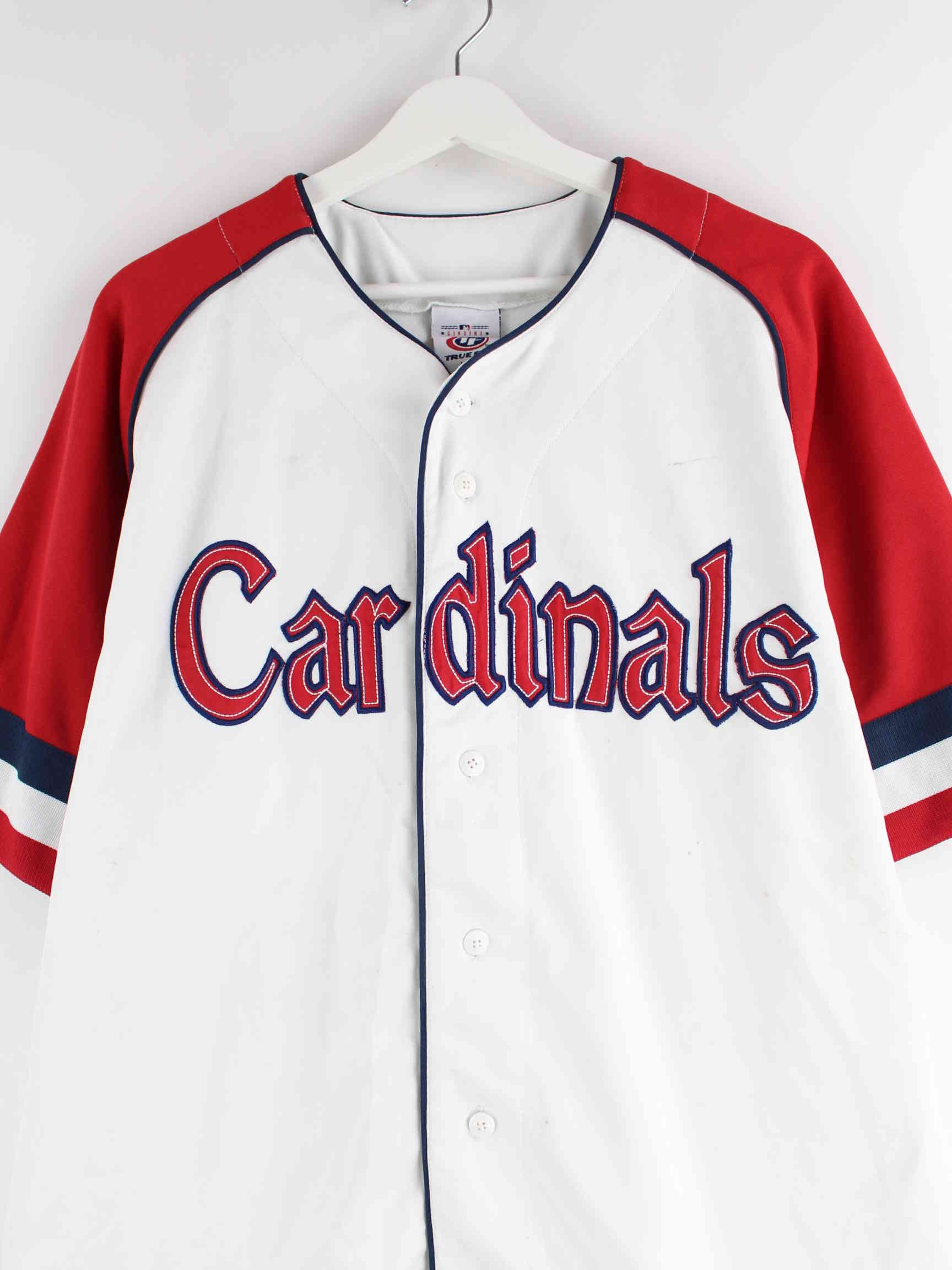 MLB 90s Vintage Cardinals Embroidered Jersey Weiß L (detail image 1)