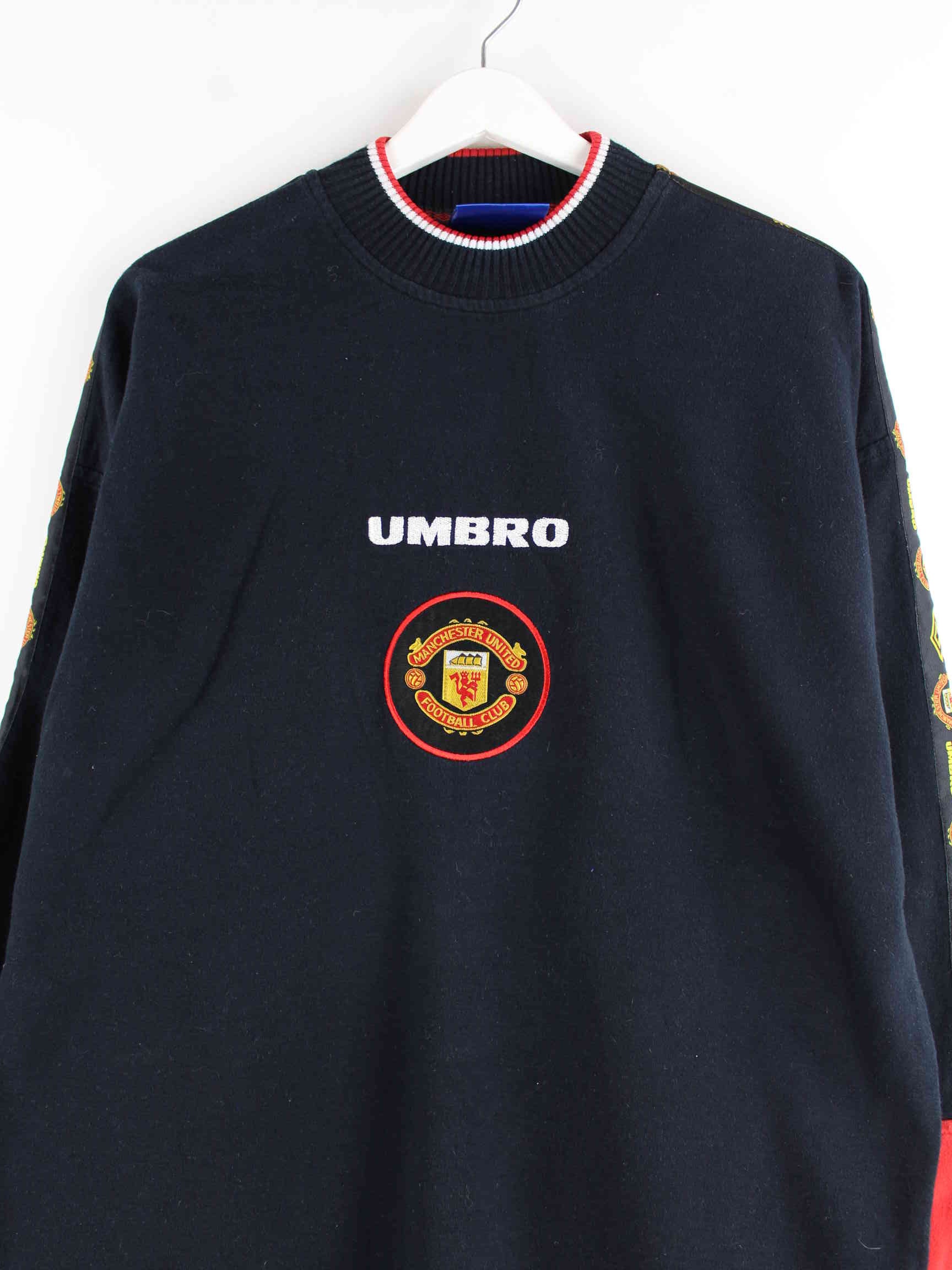 Umbro 90s Vintage Manchester Tape Sweater Black L – Peeces