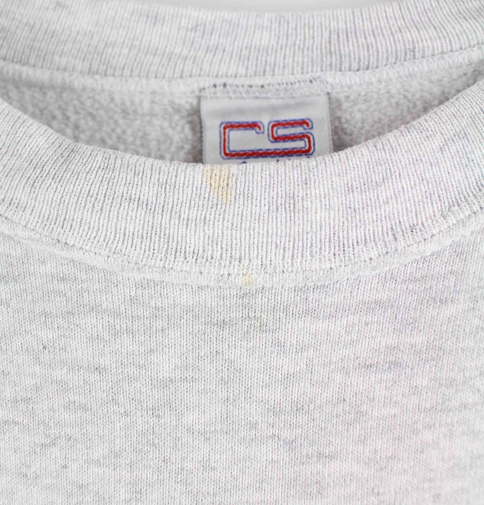 Vintage 90s Bradley Embroidered Sweater Grau XL (detail image 6)
