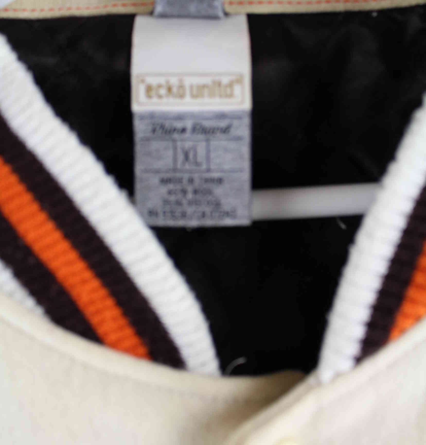 Ecko y2k Embroidered College Jacke Beige XL (detail image 2)