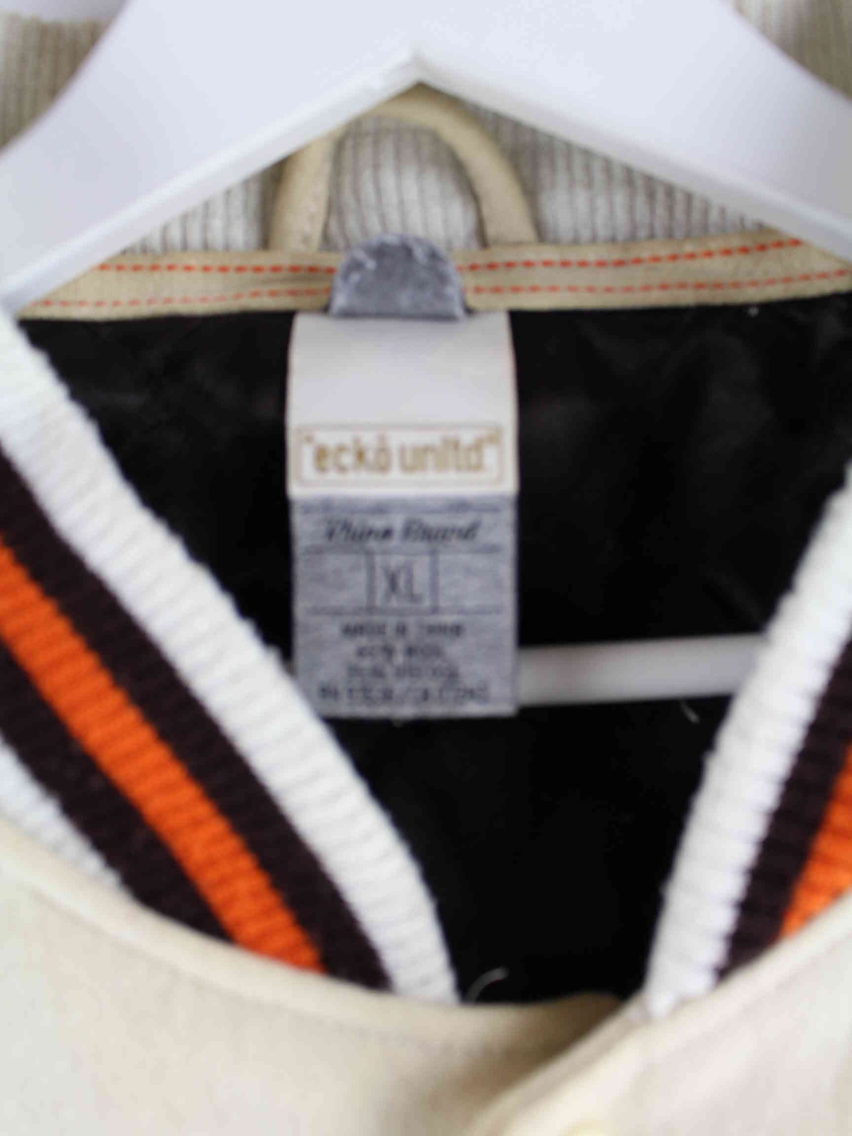Ecko y2k Embroidered College Jacke Beige XL (detail image 2)