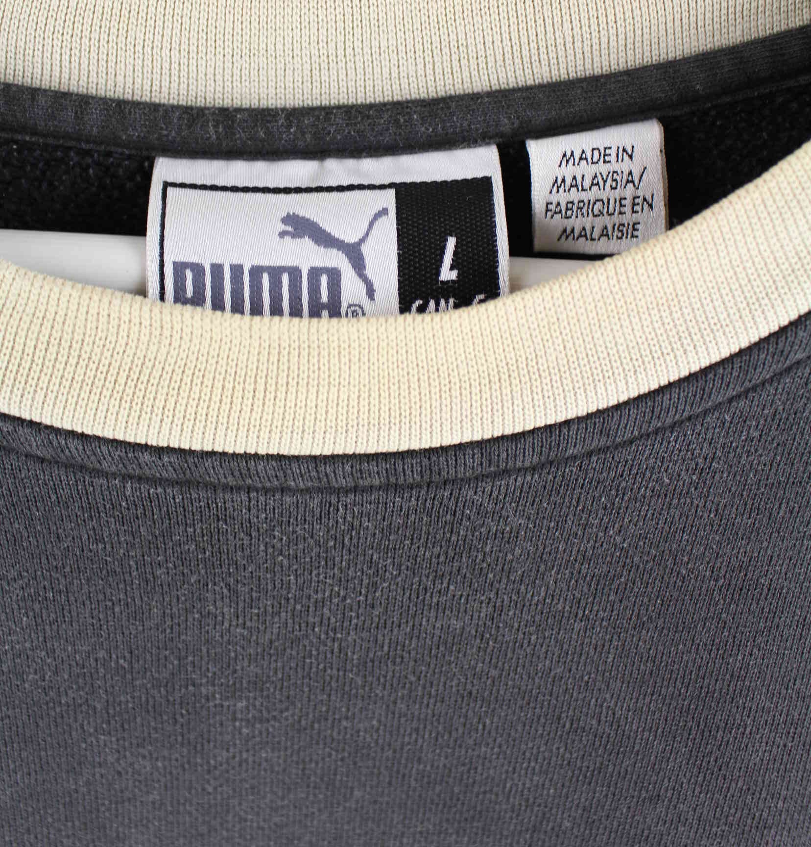 Puma y2k Embroidered Logo Sweater Grau L (detail image 2)