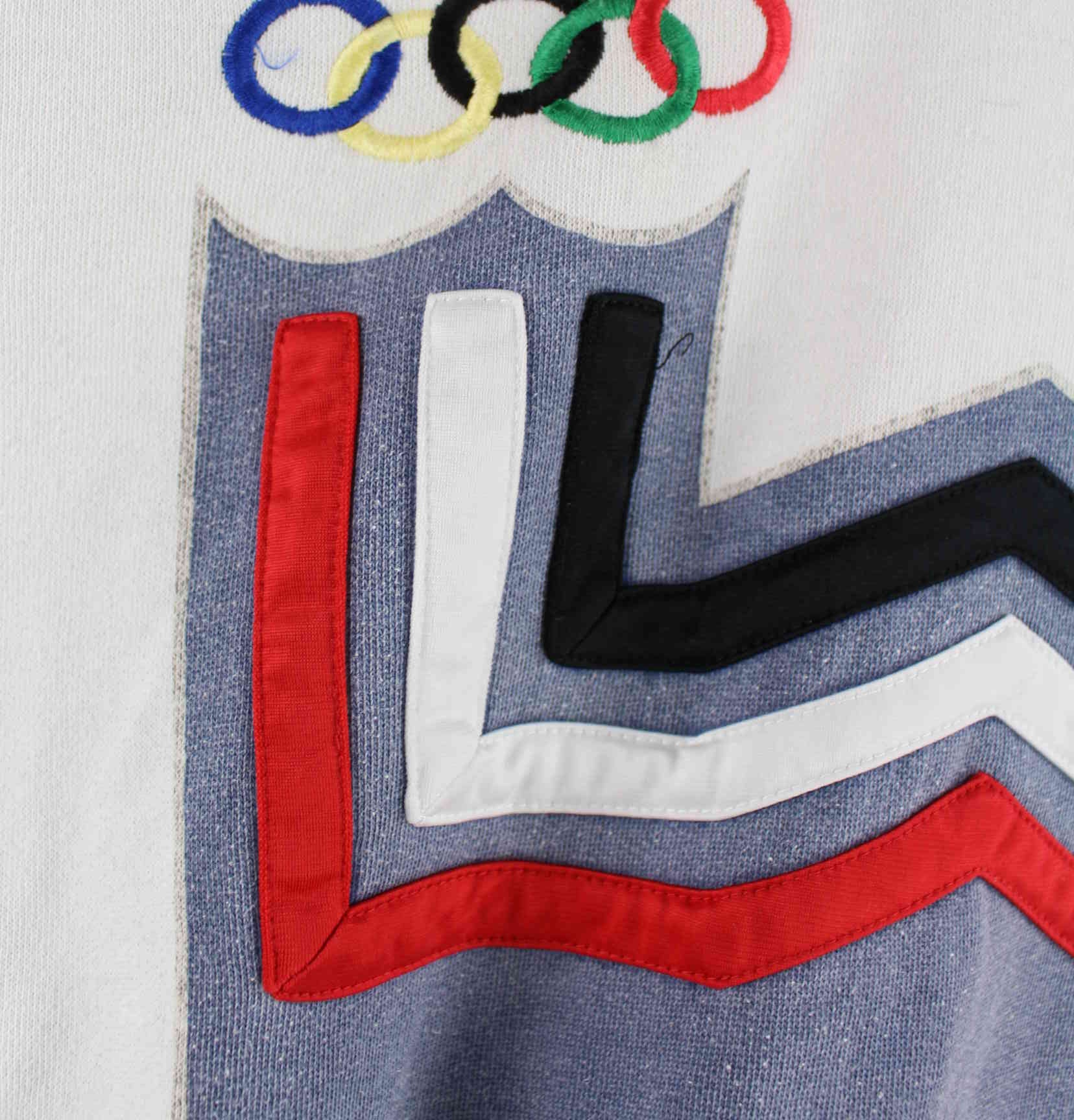 Adidas 1980 Olympic Winter Games Embroidered Sweater Weiß M (detail image 2)