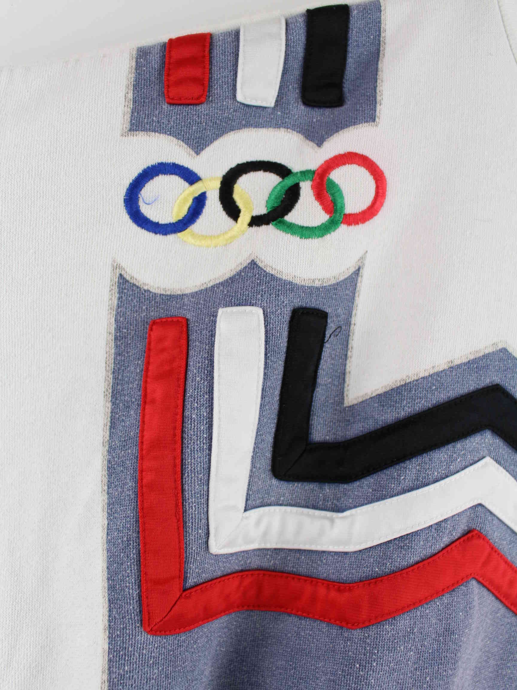 Adidas 1980 Olympic Winter Games Embroidered Sweater Weiß M (detail image 2)