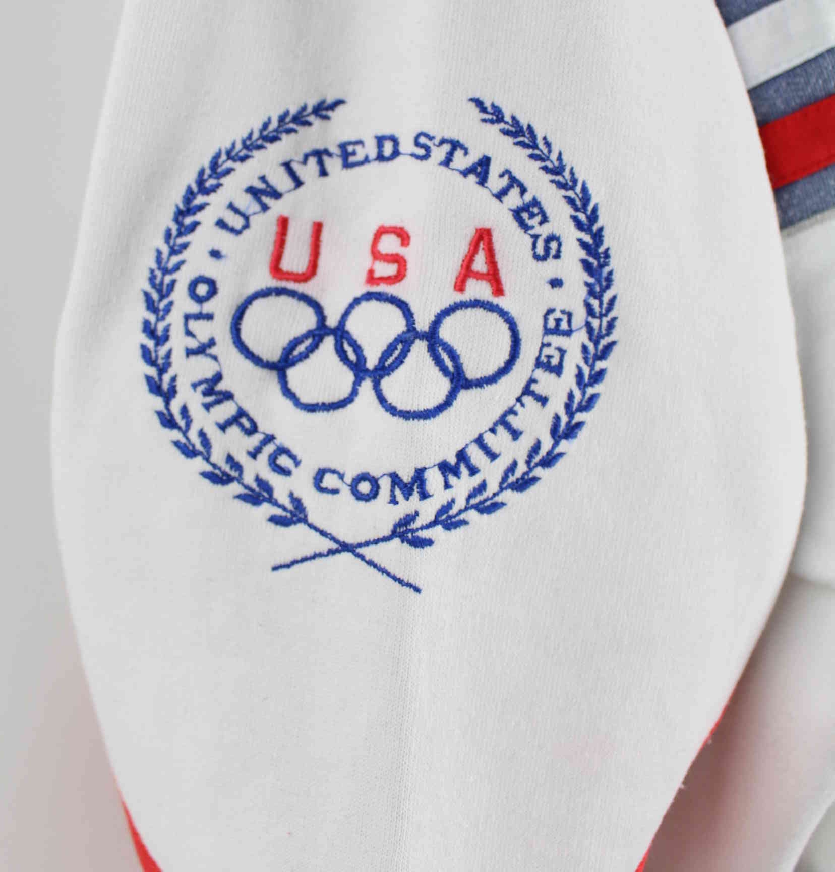 Adidas 1980 Olympic Winter Games Embroidered Sweater Weiß M (detail image 3)