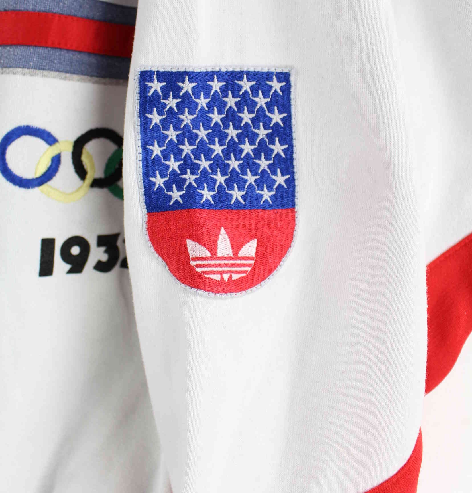 Adidas 1980 Olympic Winter Games Embroidered Sweater Weiß M (detail image 4)