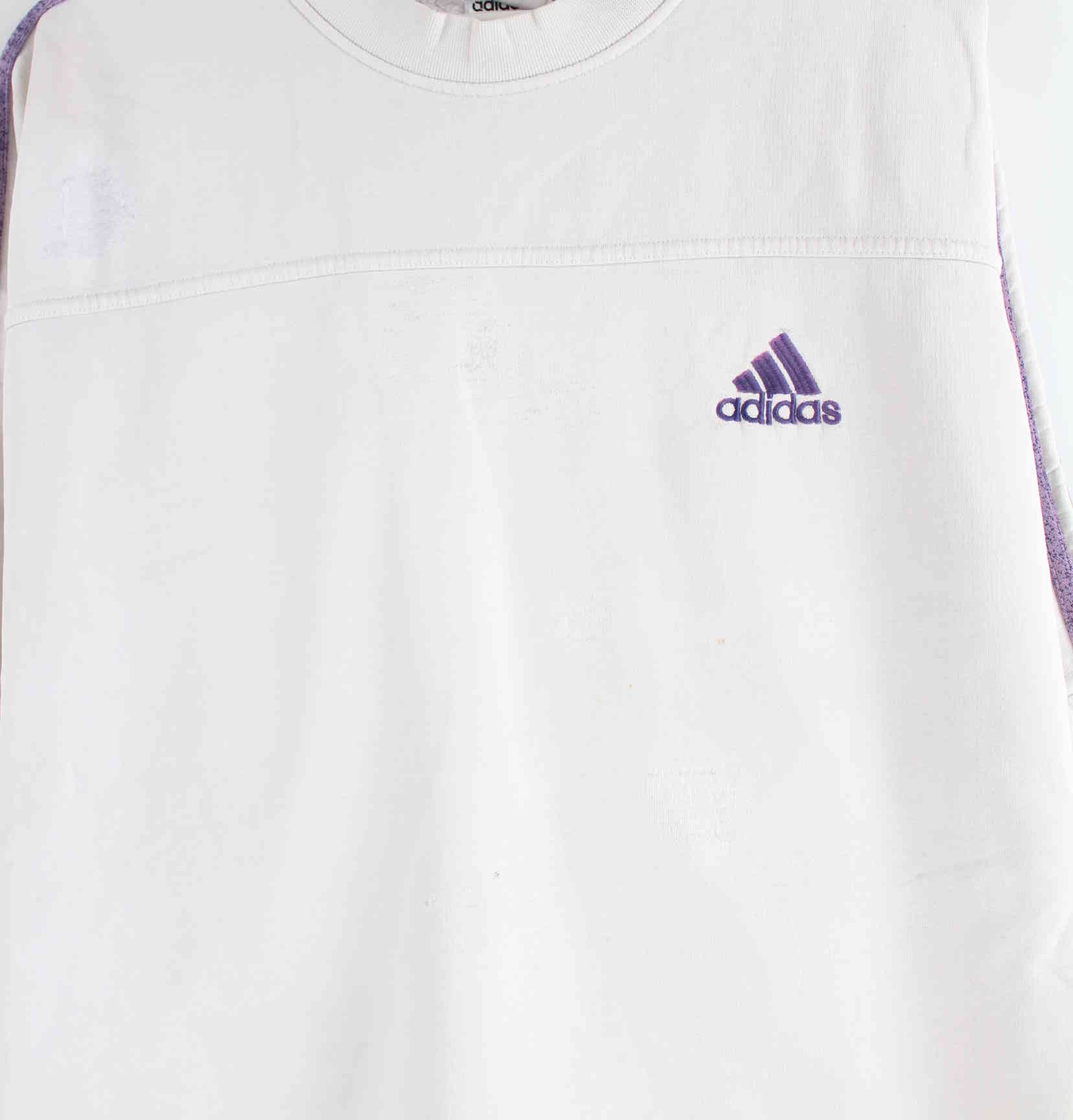 Adidas 90s Vintage 3-Stripes Sweater Weiß XL (detail image 1)