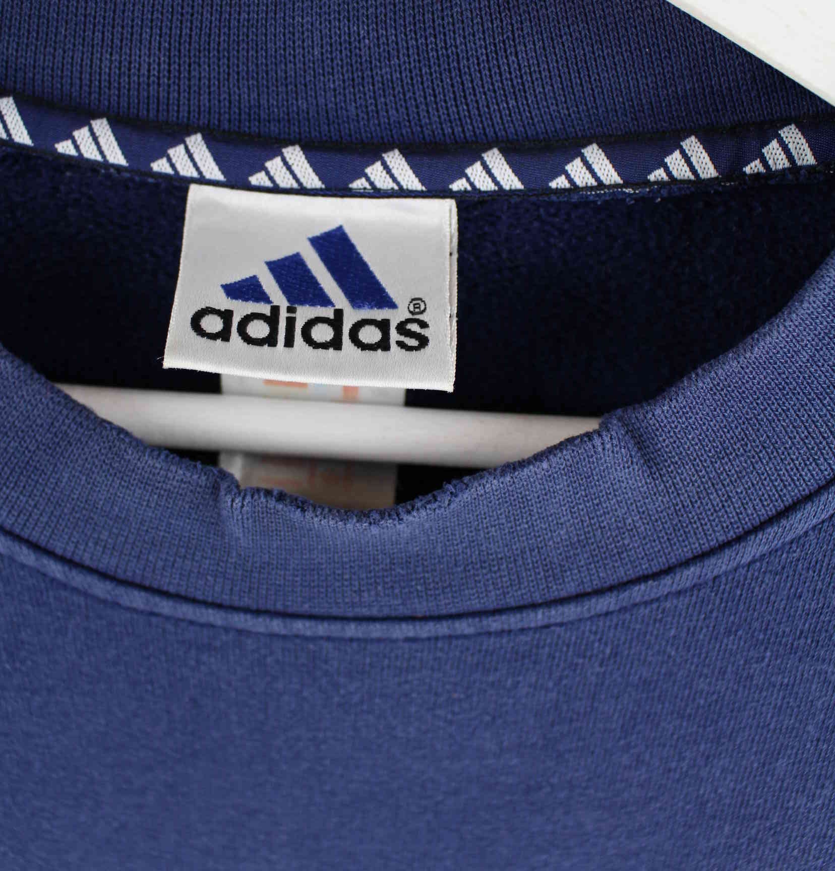 Adidas 90s Vintage Embroidered Sweater Blau XL (detail image 2)