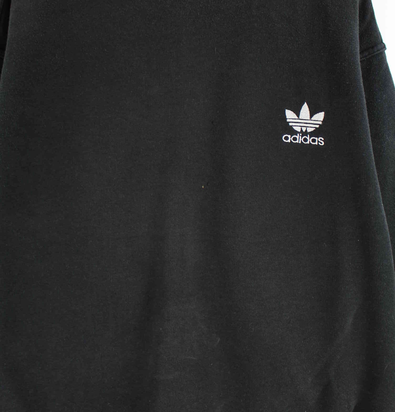 Adidas 80s Vintage Trefoil Embroidered Sweater Schwarz M (detail image 1)