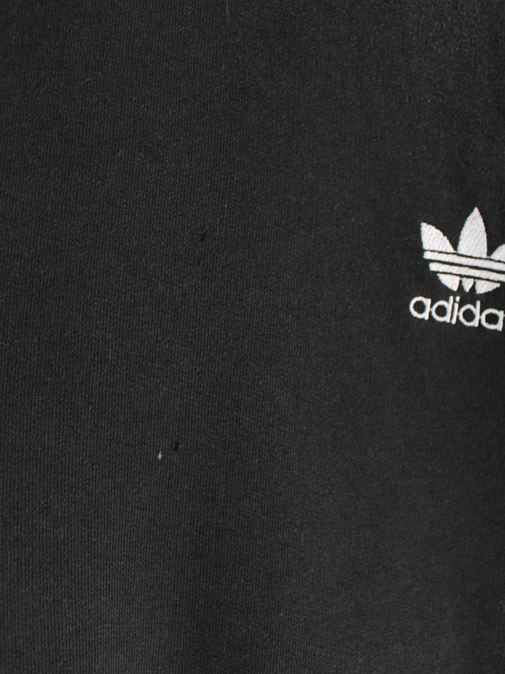 Adidas 80s Vintage Trefoil Embroidered Sweater Schwarz M (detail image 2)