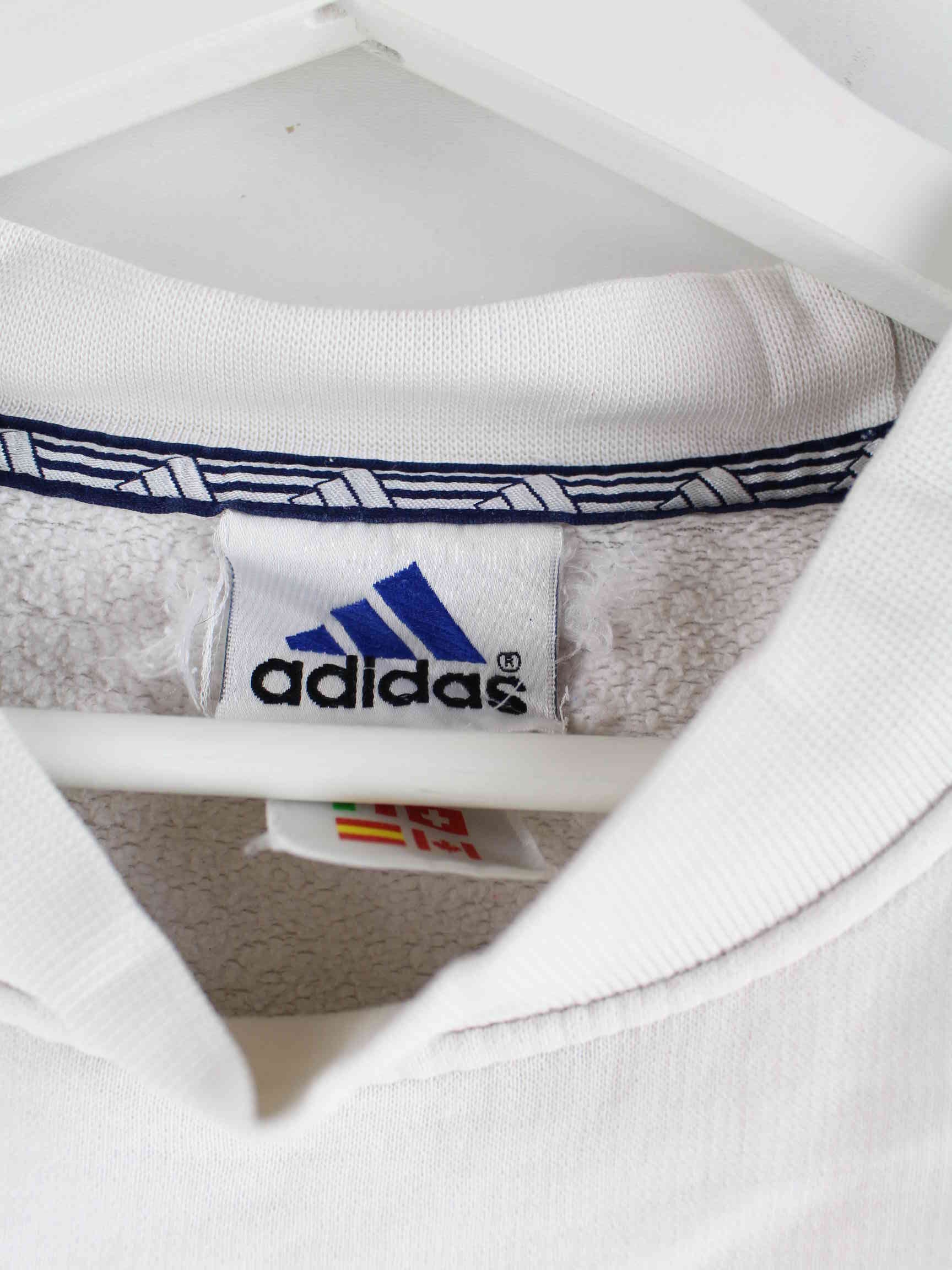 Adidas 90s Vintage 3-Stripes Sweater Weiß XL (detail image 9)