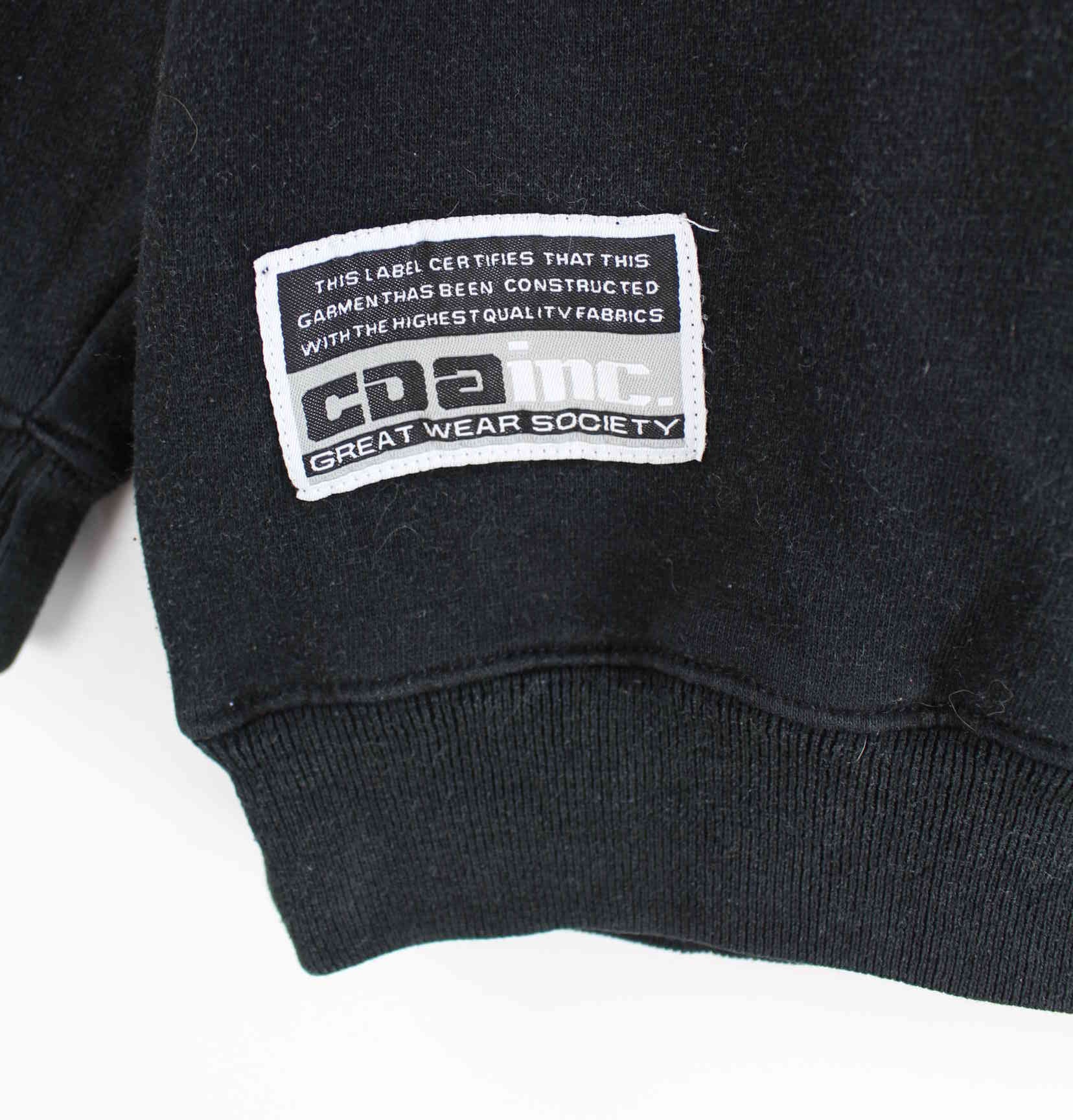 BLK1 90s Vintage Embroidered Sweater Schwarz M (detail image 2)