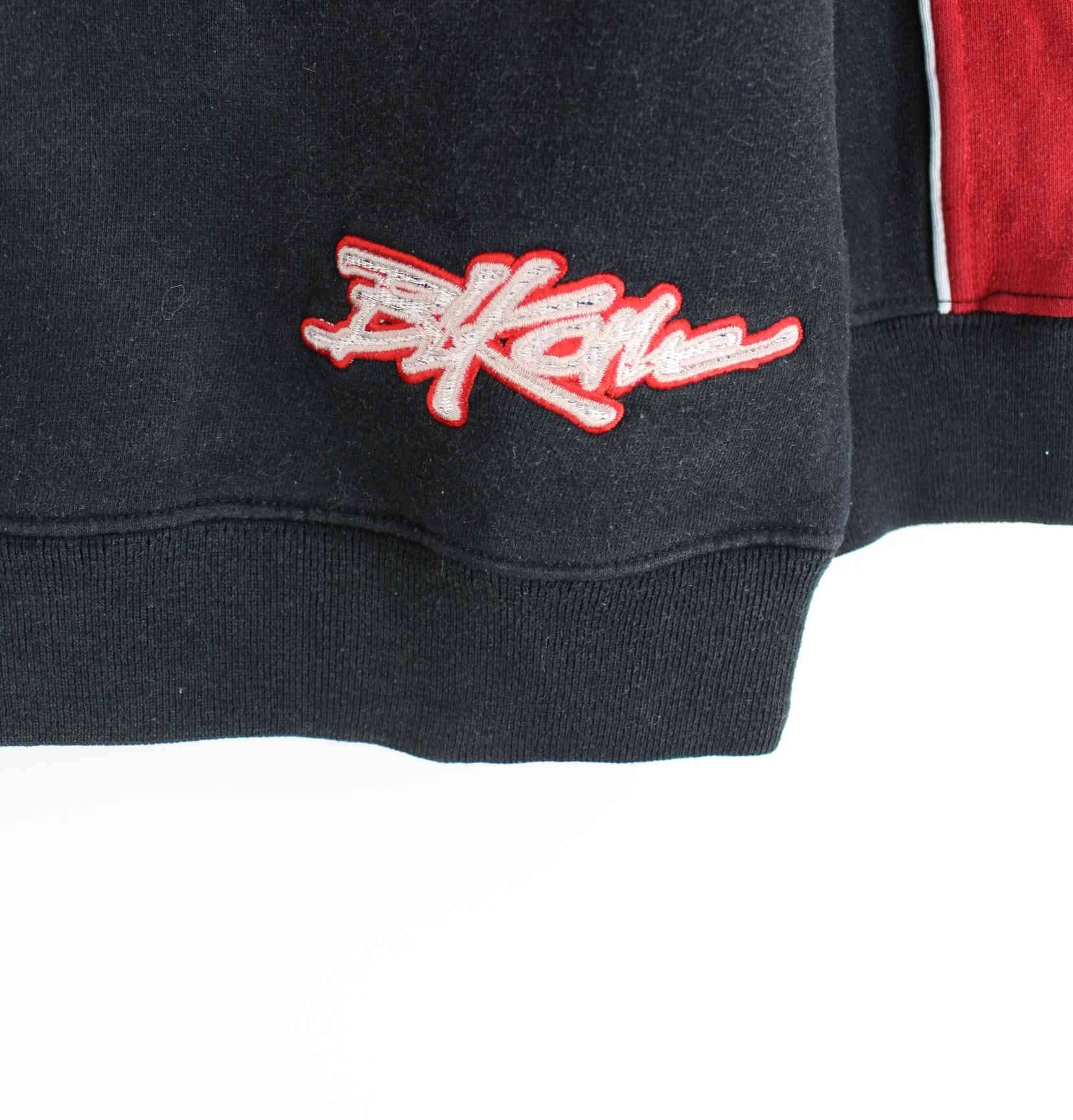 BLK1 90s Vintage Embroidered Sweater Schwarz M (detail image 3)