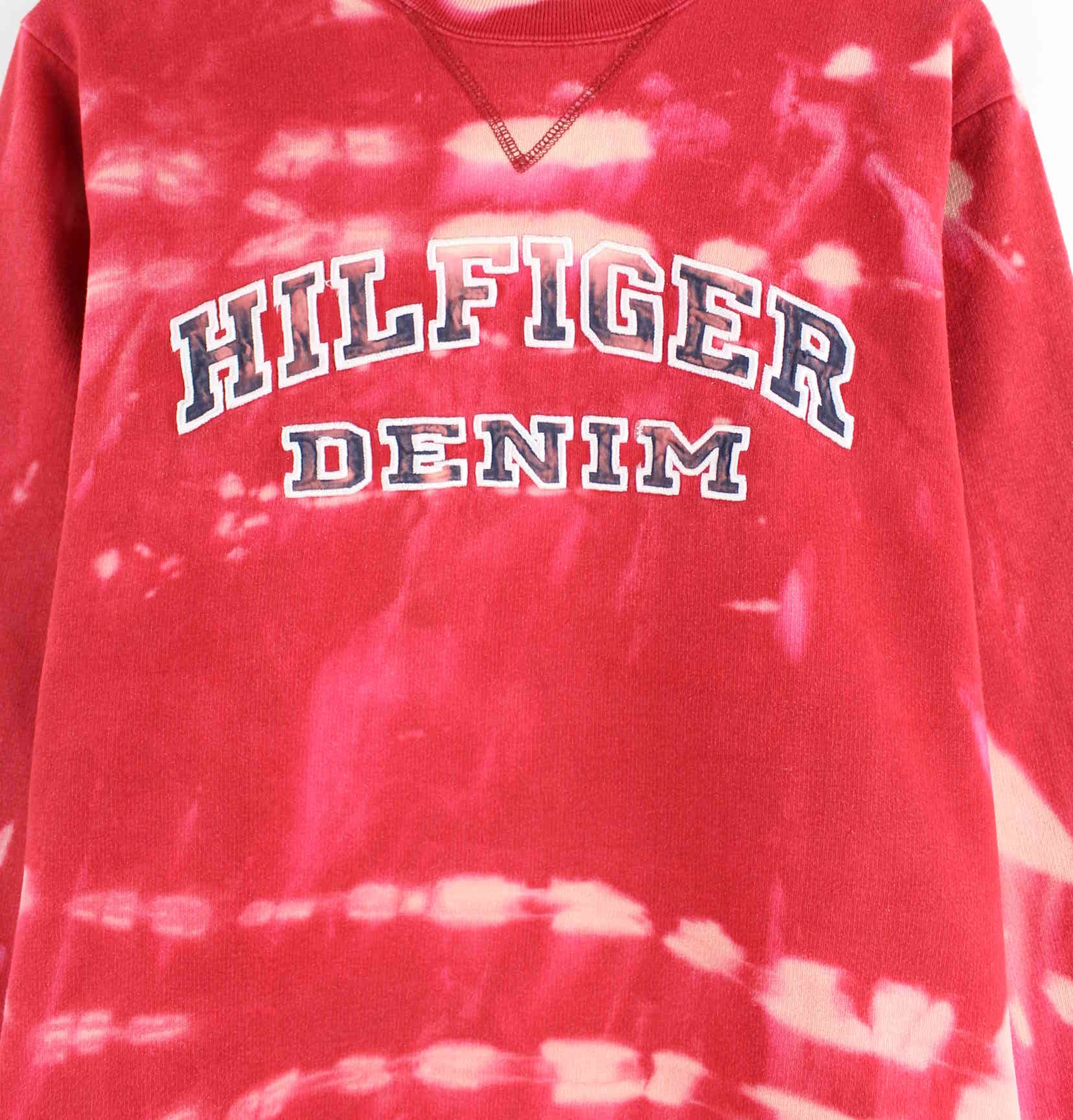 Tommy Hilfiger 90s Vintage Embroidered Sweater Rot L (detail image 1)
