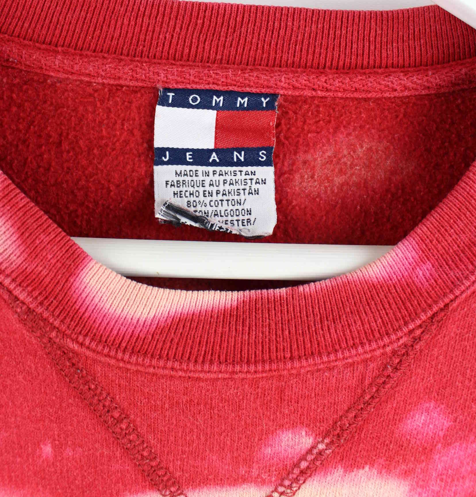 Tommy Hilfiger 90s Vintage Embroidered Sweater Rot L (detail image 2)