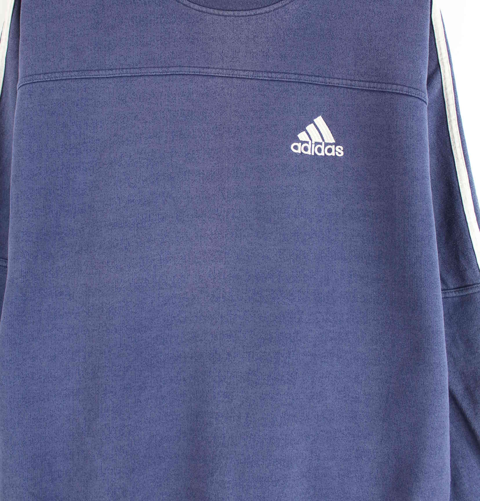 Adidas 90s Vintage 3-Stripes Sweater Blau L (detail image 1)