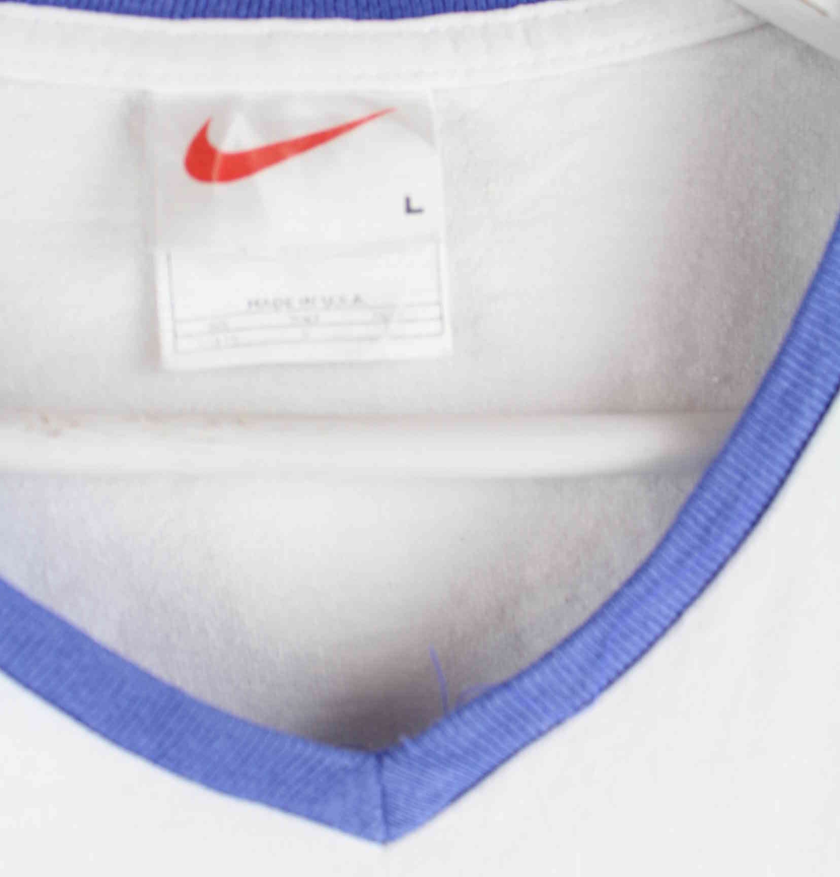 Nike Damen 90s Vintage Swoosh T-Shirt Weiß M (detail image 2)
