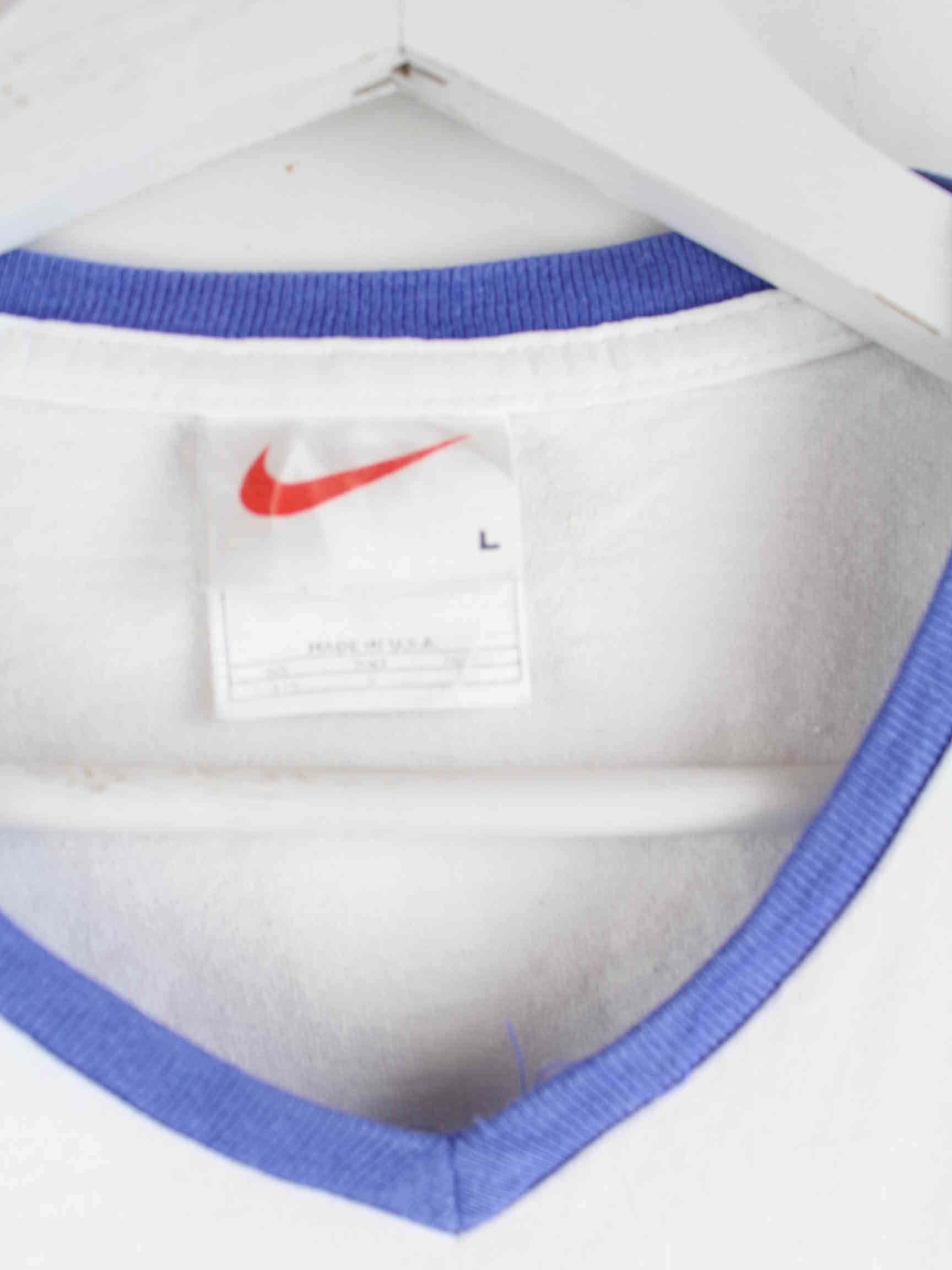 Nike Damen 90s Vintage Swoosh T-Shirt Weiß M (detail image 2)