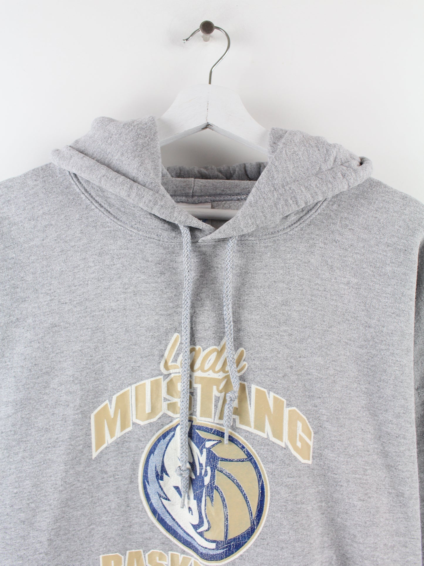 Gildan Mustang Basketball Hoodie Grau XL