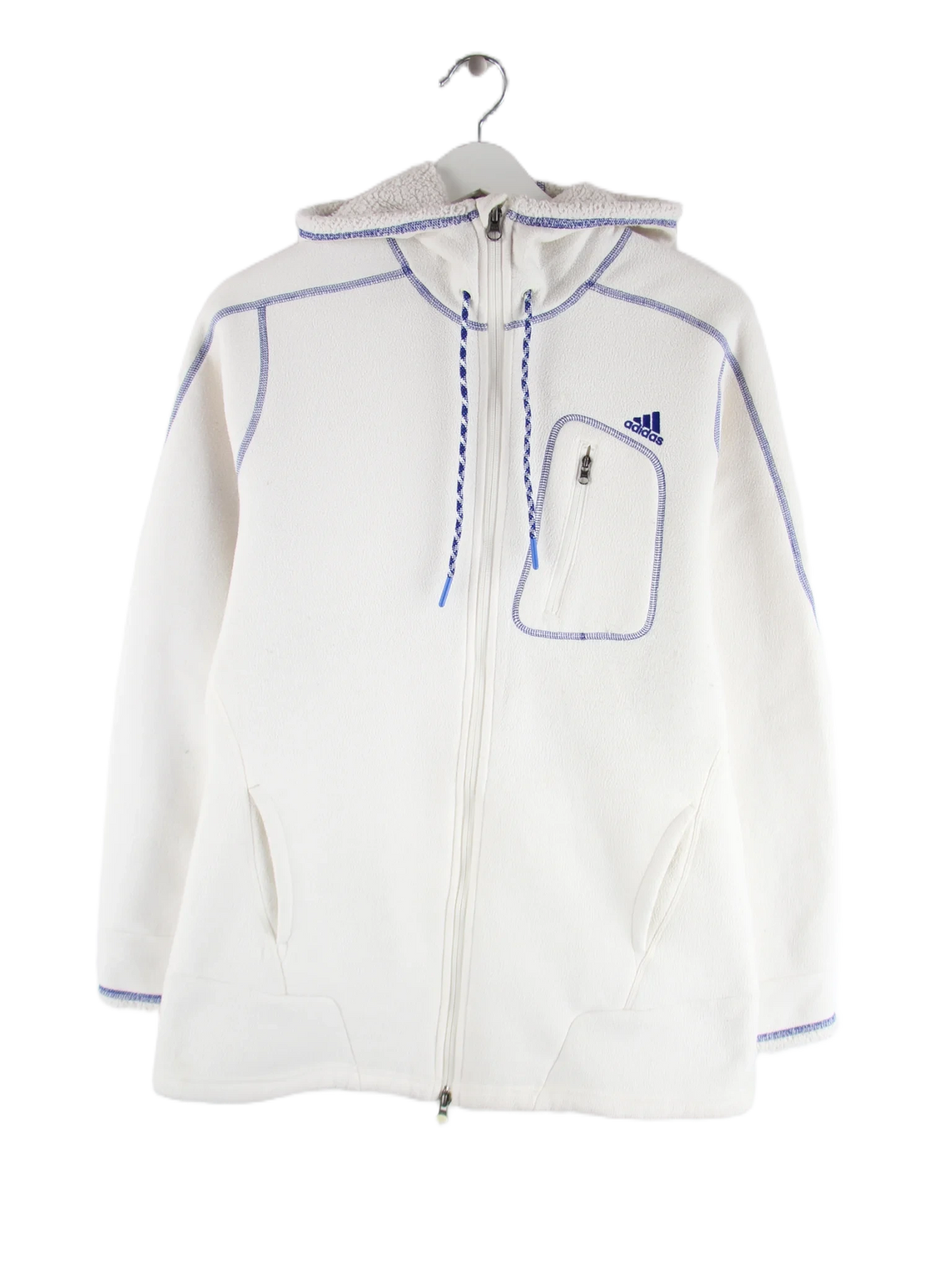 Adidas Fleece Weiß XL – Vorderseite