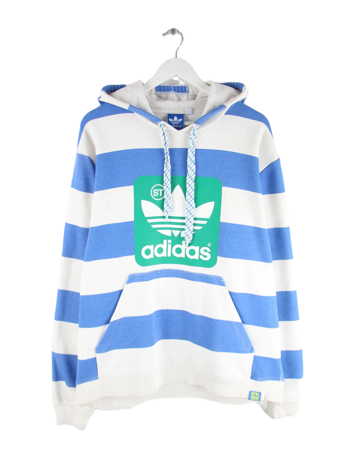 Adidas Hoodie Blau XL – Vorderseite