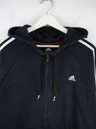 Adidas Hoodie Schwarz XL – Detailansicht Vorderseite