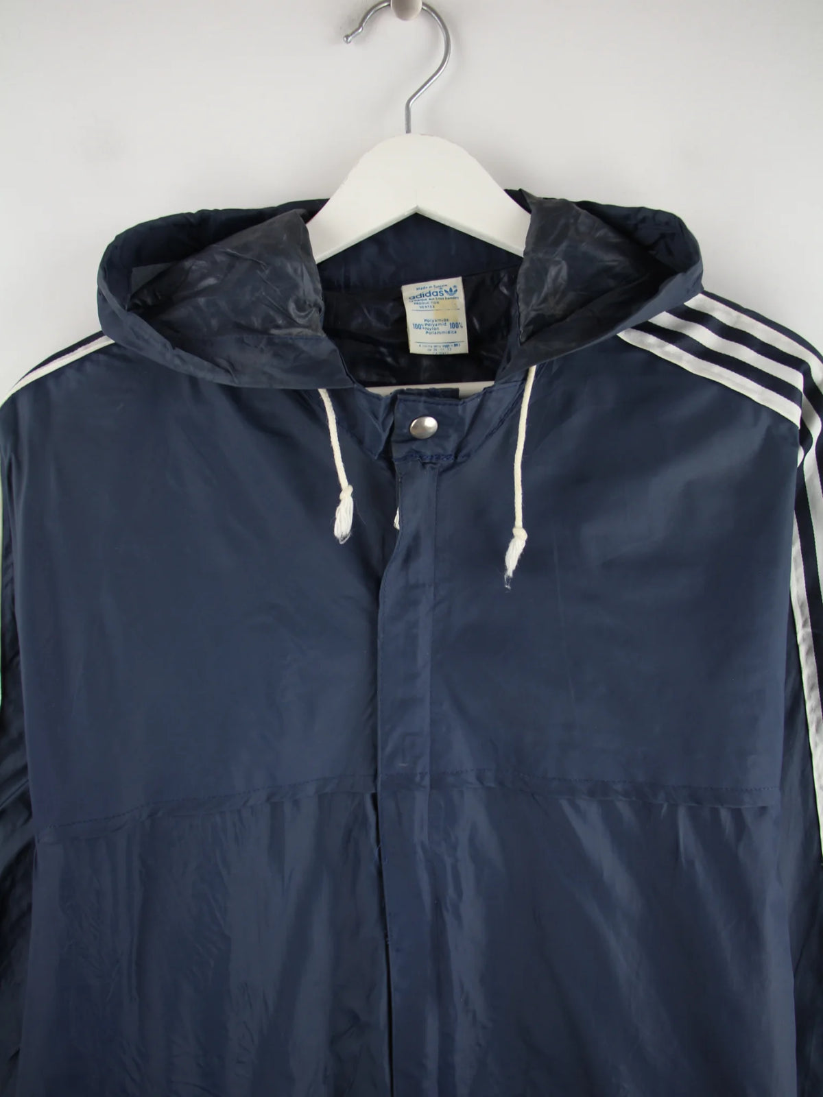 Adidas Leichte Jacke Blau L – Detailansicht Vorderseite