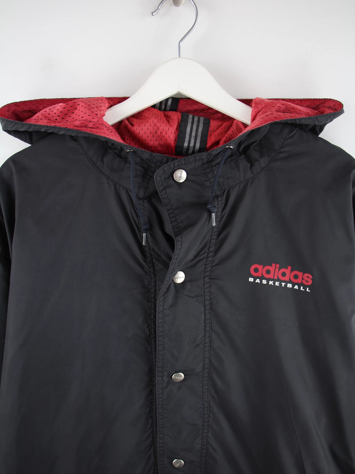 Adidas Leichte Jacke Schwarz L – Detailansicht Vorderseite