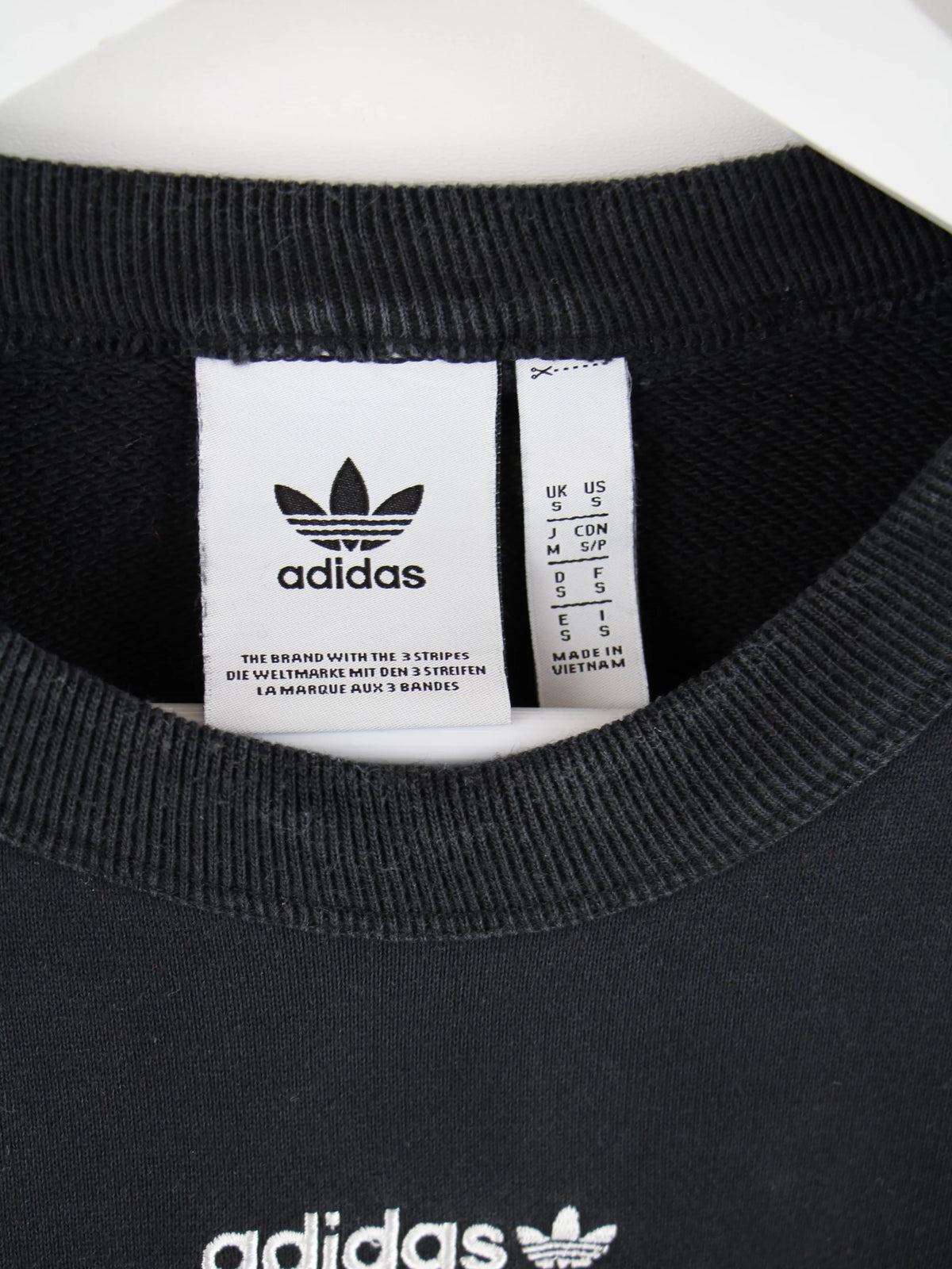 Adidas Sweater Schwarz S – Etikett