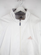 Adidas Trainingsjacke Weiß L – Detailansicht Vorderseite