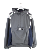 Adidas Windbreaker Grau L – Vorderseite