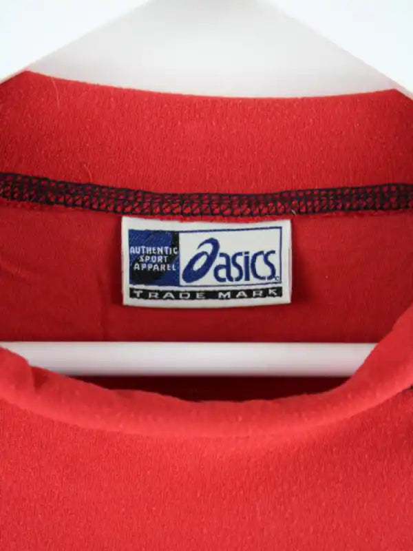 Asics Sweatshirt Rot XL – Detailansicht Vorderseite